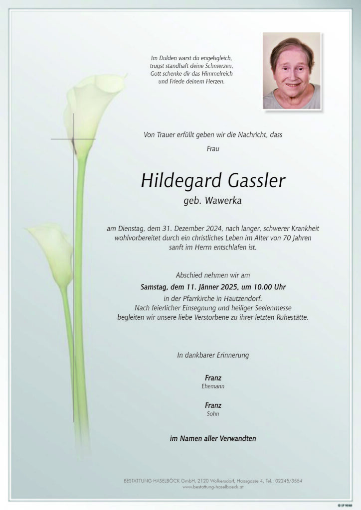 Gassler_Hildegard_Hautzendorf_Parte_Bestattung_Haselböck