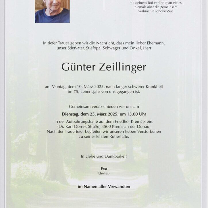 Zeillinger_Günter_Gerasdorf_Parte_Bestattung_Haselböck